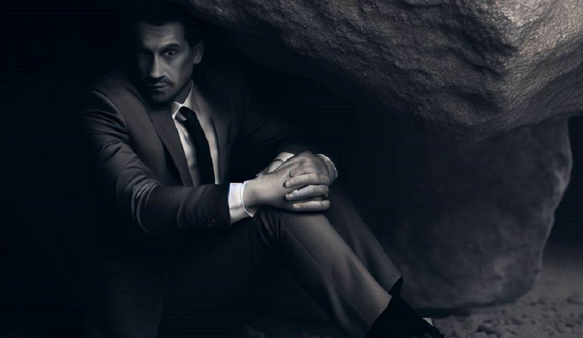 Hiding under a rock-2