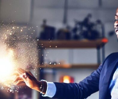 Entrepreneur creating magic with AI